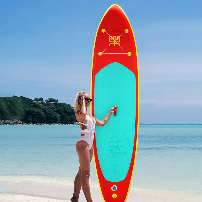 Tavola da paddle gonfiabile FunWater per sport acquatici, coordinata, 350x87x15 cm - SUPFW28B