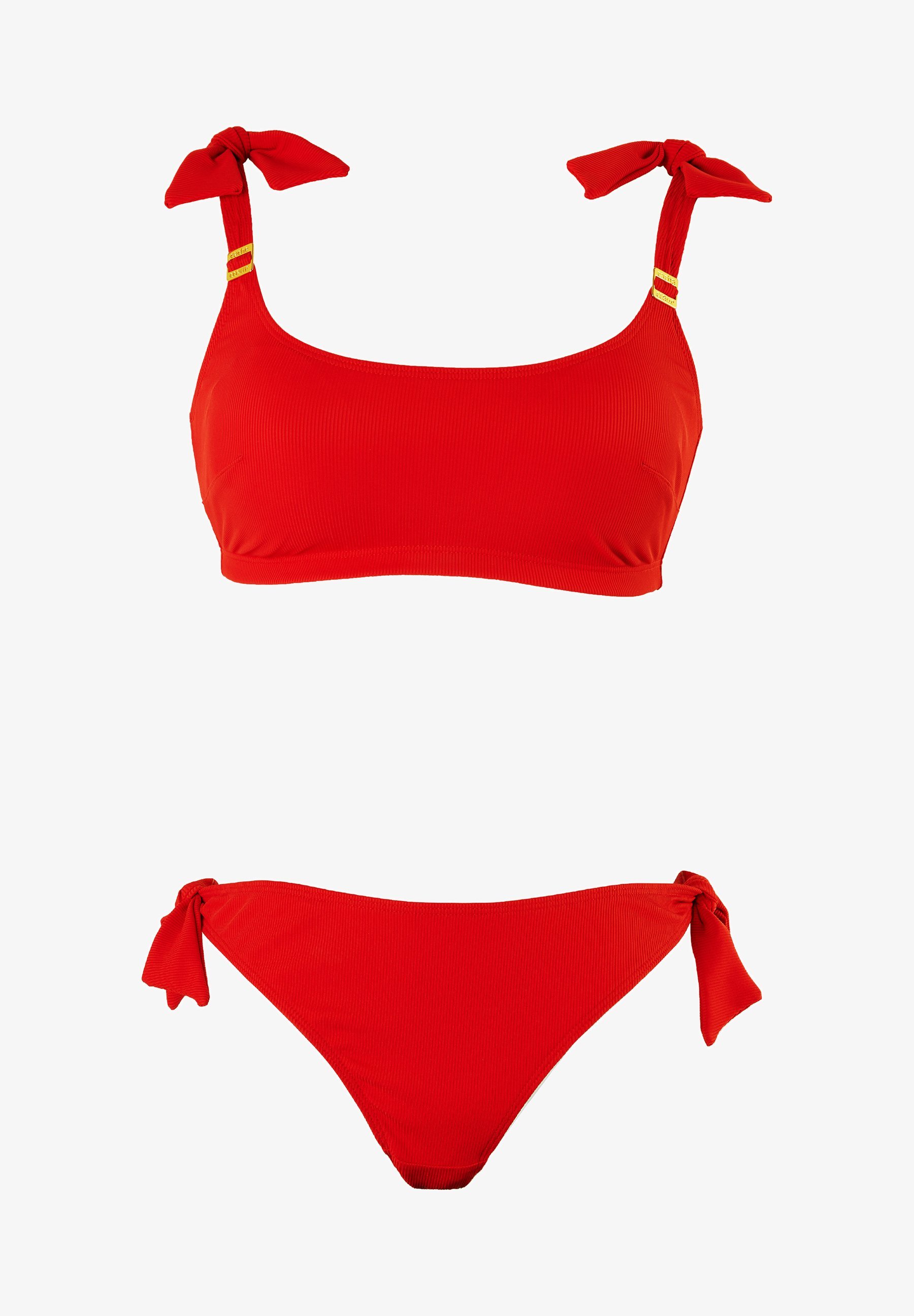 Cache Coeur PORTO VECCHIO SET - Bikini - red