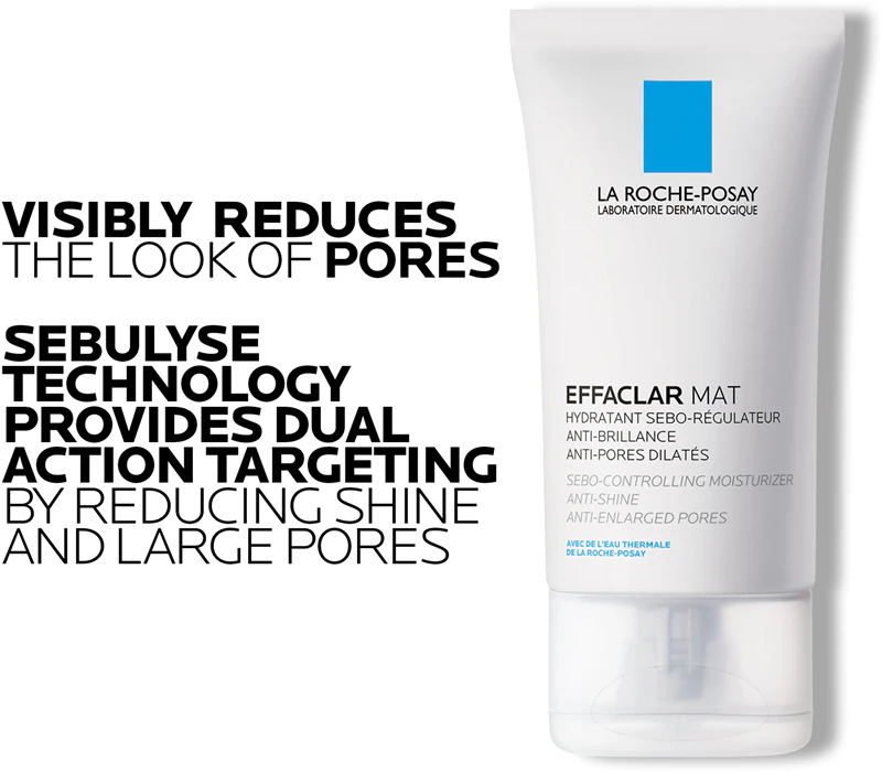 La Roche-Posay Effaclar Mat: cuidado hidratante e matificante para pele oleosa e com tendência a acne.