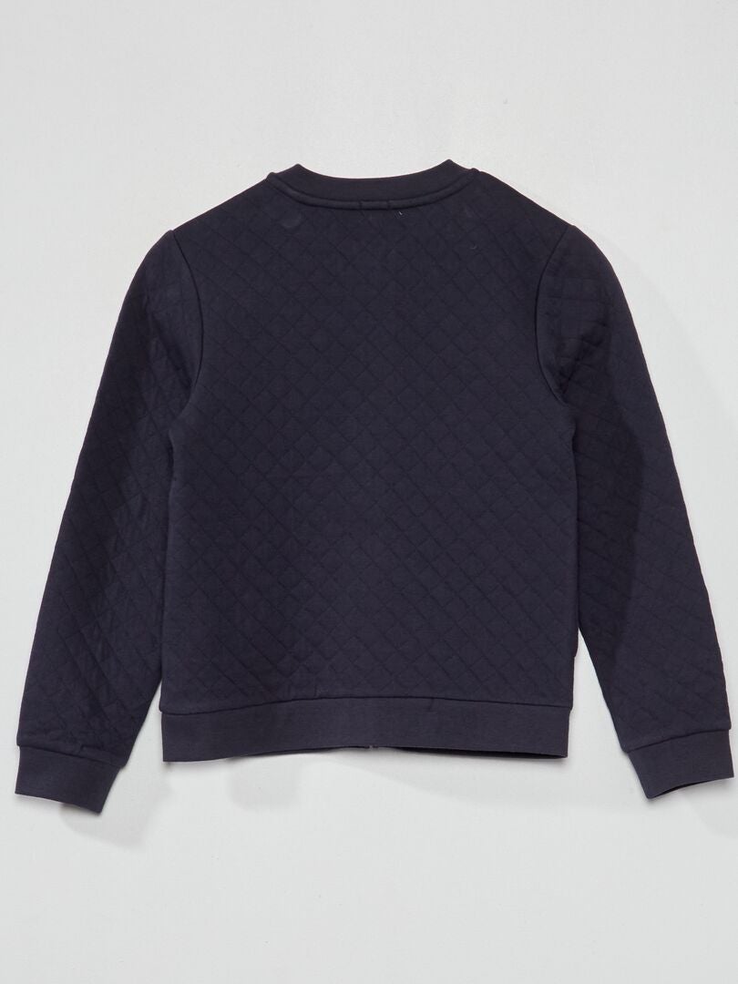 Sudadera de punto con cremallera - azul