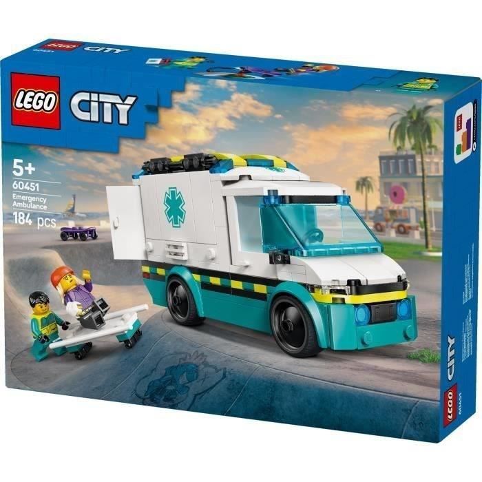 LEGO City 60451 Emergency Ambulance - Building toy for boys aged 5 and up