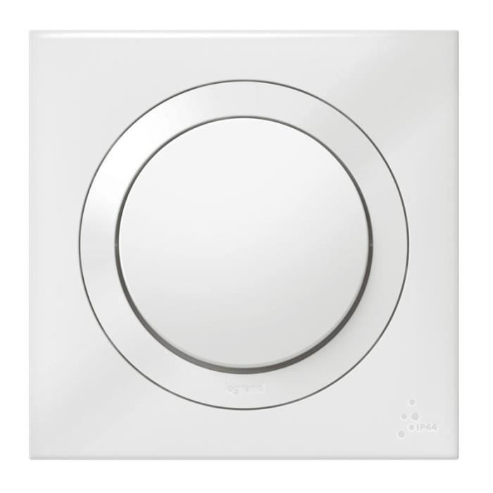 Interruptor bidireccional IP44 con placa Dooxie 10AX 250V~ - Blanco - 600013 - Legrand