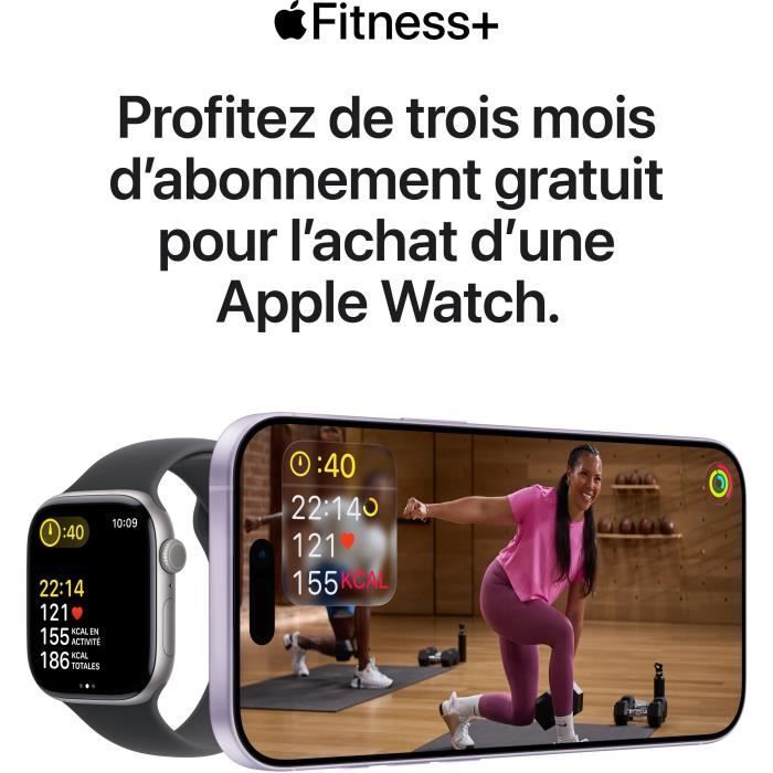Apple Watch Series 11 GPS - 42mm - Roséguldfärgad aluminiumboett - Ljusblush sportarmband - S/M