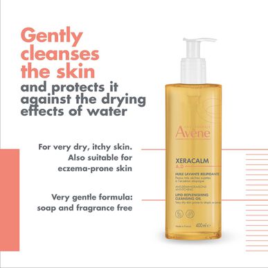 Avène Xeracalm AD Renseolje for tørr, atopisk og kløende hud 400 ml