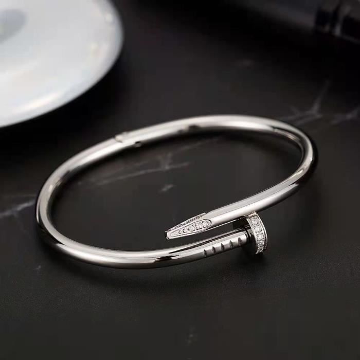 Relógio feminino RMEGA - Quartzo - À prova d'água - Caixa de presente com pulseira - Prateado