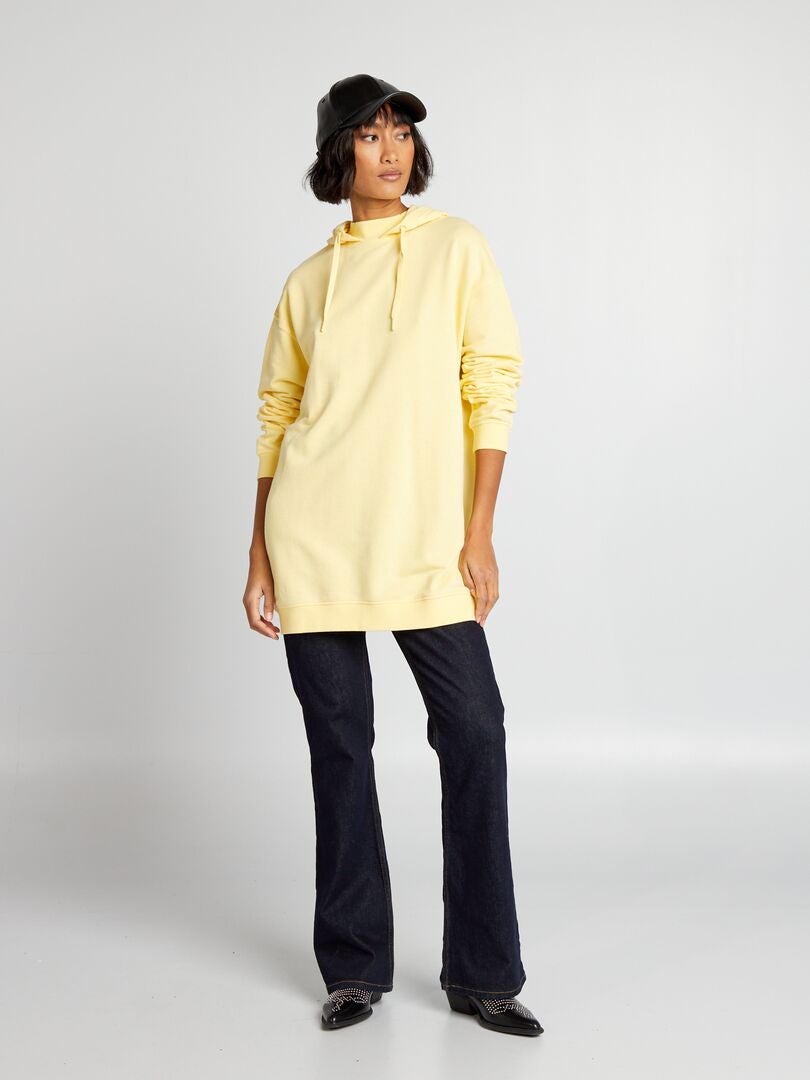 Lichtgewicht hoodie - GEEL