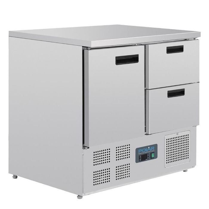 Table Réfrigérée Positive 240 L - 2 Tiroirs 1 Porte - Polar