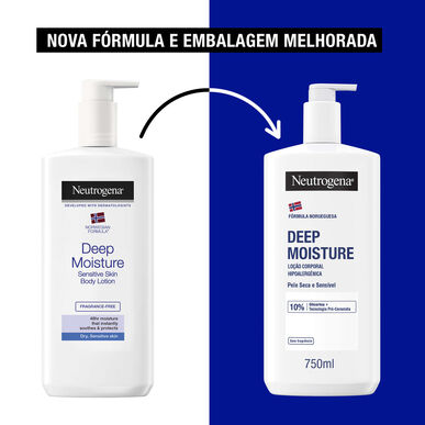 Neutrogena Deep Moisture hipoalergenski losjon za telo za suho kožo 750 ml