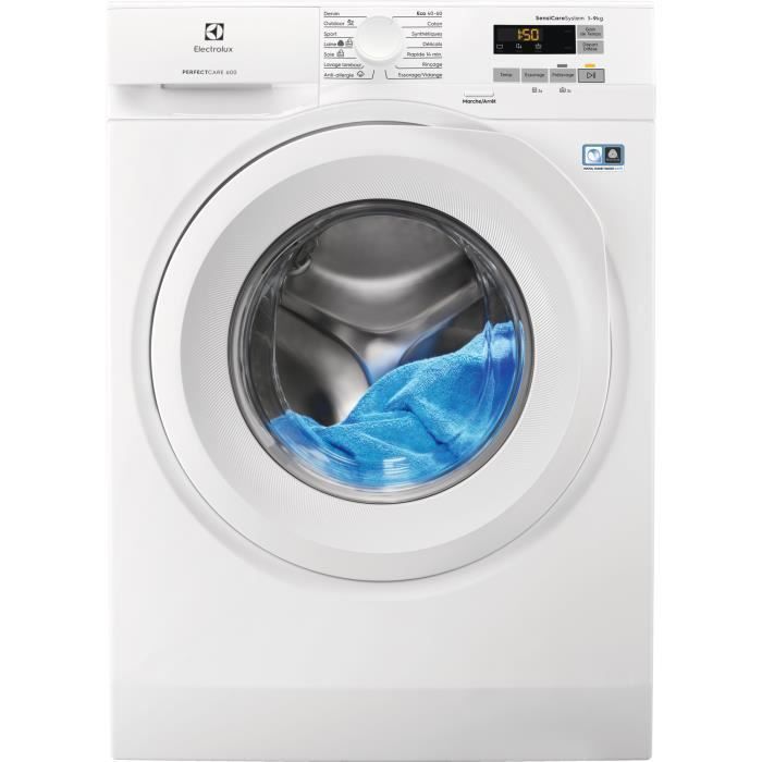 Lave-linge hublot Electrolux - Gain de temps  - Départ différé - 9 kg -1400 trs/min - EW6F5941CP