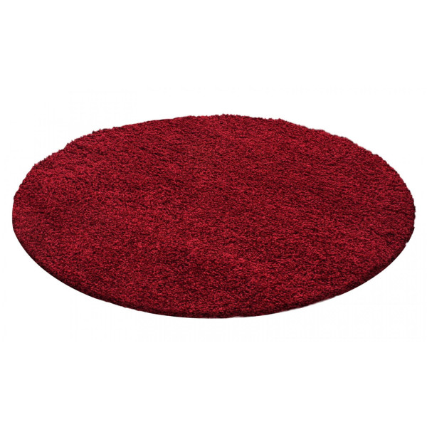 Dywan Shaggy Czerwony 80 cm x 80 cm koło