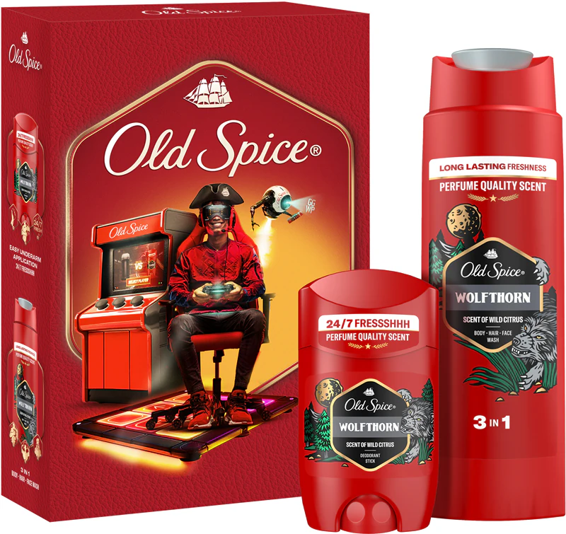 Old Spice Wolfthorn Gamer-Geschenkset für Männer