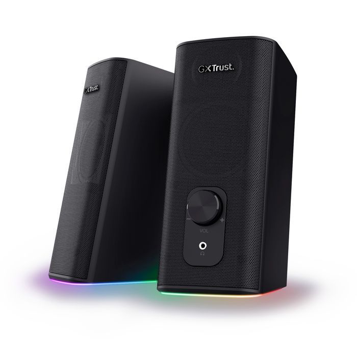 Enceinte PC 2.0 - Trust Gaming - GXT 612 Cetic - Bluetooth - 18W - RGB Gamer - Noir