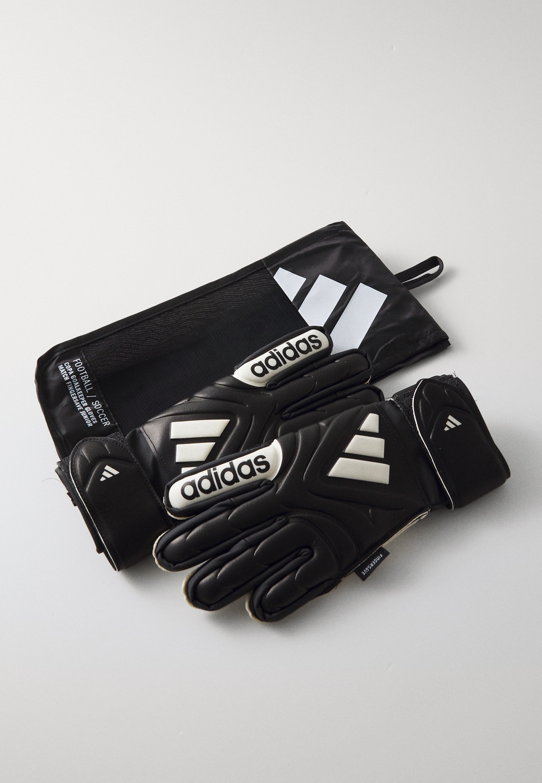 adidas Performance COPA MATCH FINGERSAVE GOALKEEPER KIDS - Rękawice bramkarskie - czarno-białe