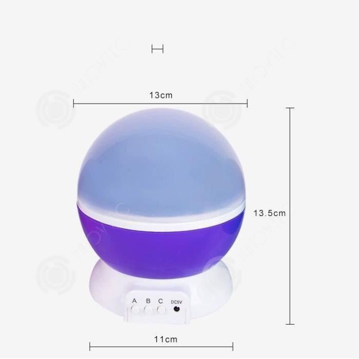 INN® Veilleuse Enfant Etoile Projection Led Veilleuse Bébé 8 Couleur Mode, Cadeau pour Bébé, Cadeau D'anniversaire, Noël, Anniversai