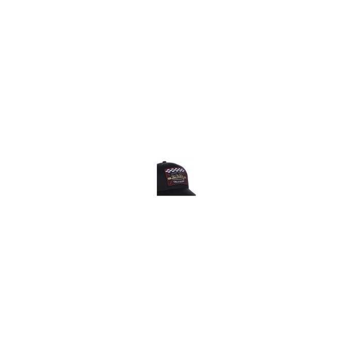 Casquette Trucker Enfant Noir - VON DUTCH - Blacky - Visière arrondie - Écusson Vondutch Live Fast - Snapback