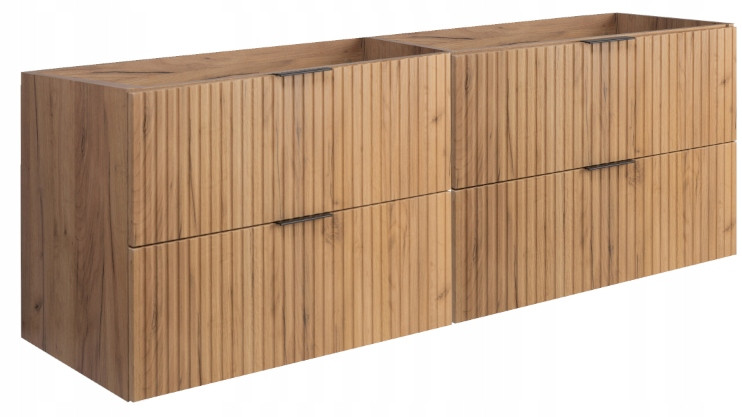 FLOW Szafka łazienkowa 160 dąb craft złoty