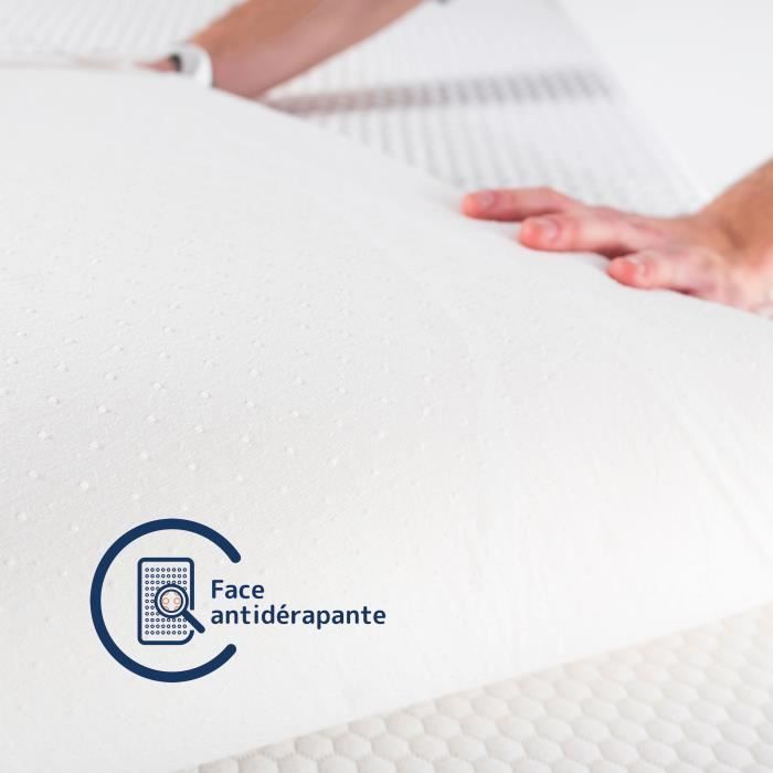 Cubrecolchón de espuma viscoelástica 140x200cm - BDREAMS - ROLLOS - Calidad hotelera - 6,5cm de grosor