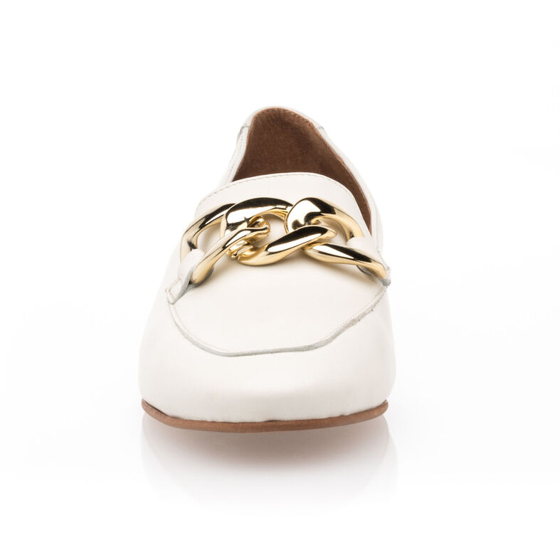 Mocasines/zapatos náuticos beige para mujer