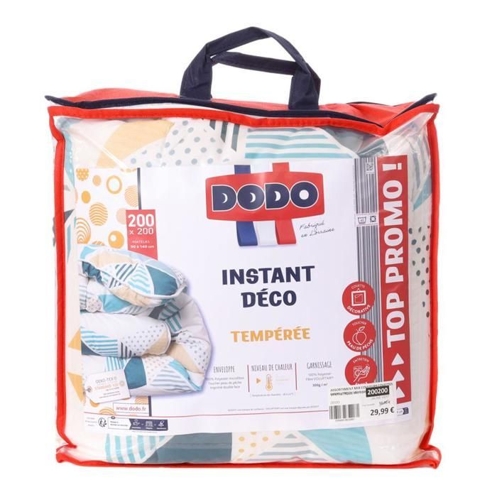 Edredão Azul/Branco Dodo Instant Déco 200X200cm