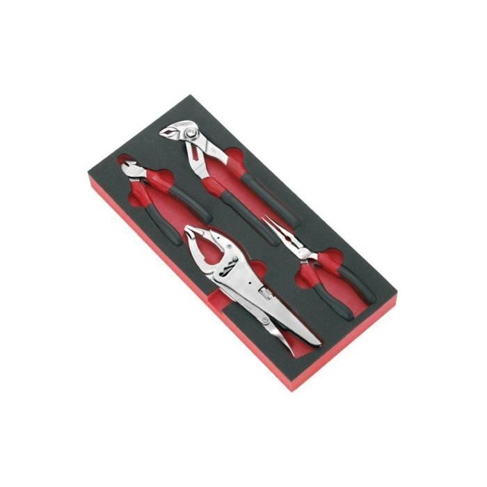 Módulo de espuma para 4 alicates - FACOM - MODM.CPEA1 - Talla XL - Organización eficiente - Protección de herramientas