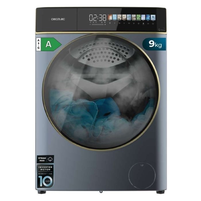 Lavadora de carga frontal Cecotec Bolero DressCode 9900 Inverter, a todo color, azul hielo A