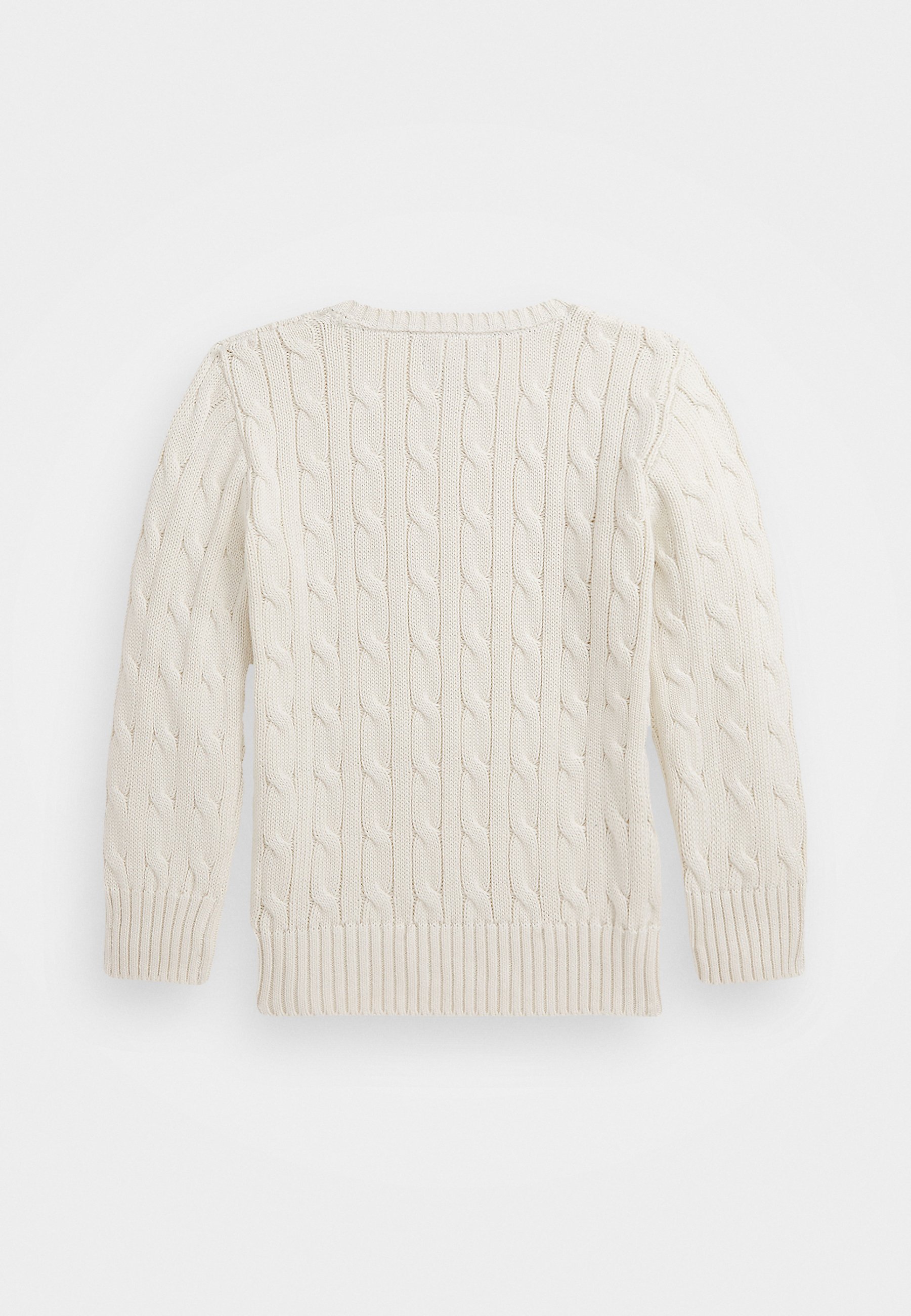 Polo Ralph Lauren Sweter z dzianiny kablowa z bawełny - Sweter - andover cream