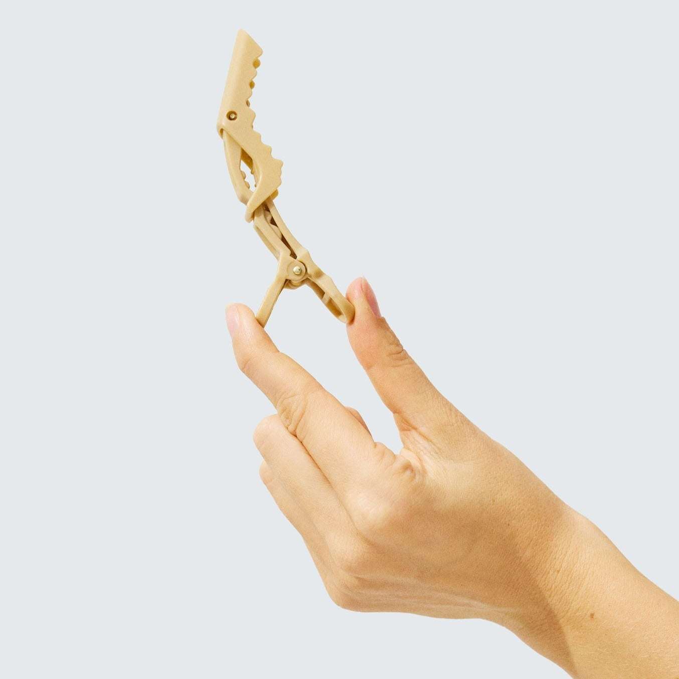 Hairlust kopče za kosu, krokodil u obliku kopči, pakiranje od 3, boje kave – 1 komad