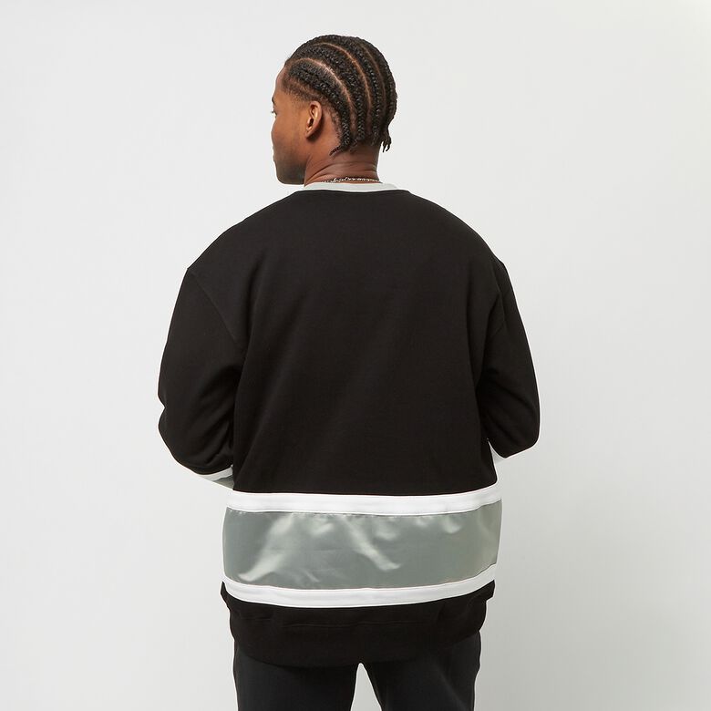 Sudadera de forro polar con inserciones de satén de la NFL, Oakland Raiders