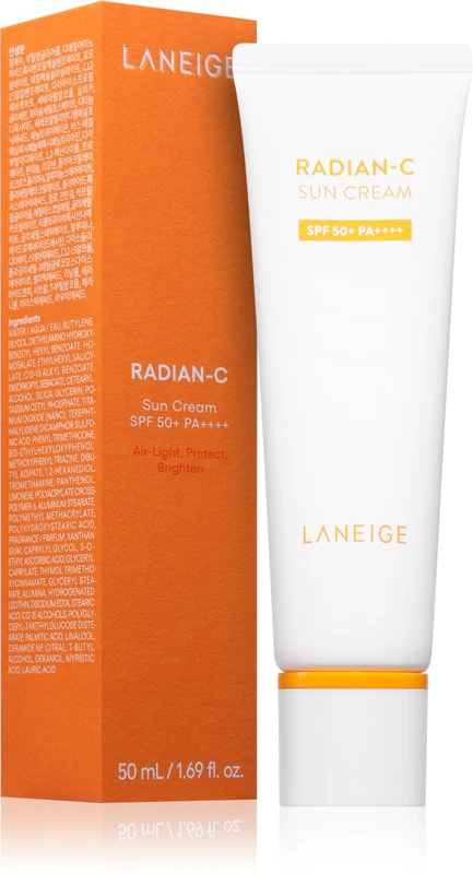 LANEIGE Radian-C saules krēms SPF 50+ saules krēms SPF 50+