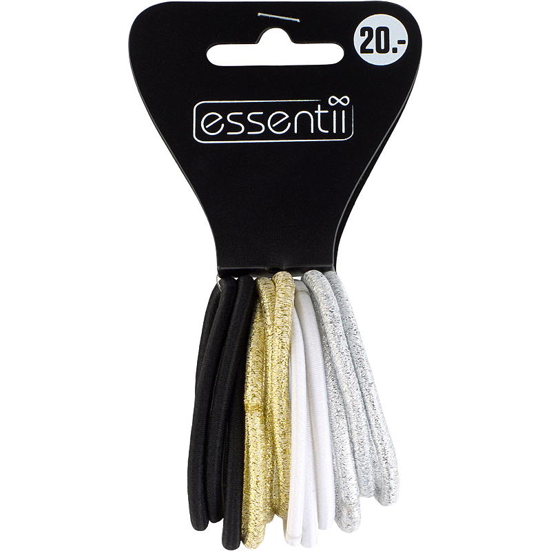 Essentii Hårbånd 12-pak glitter