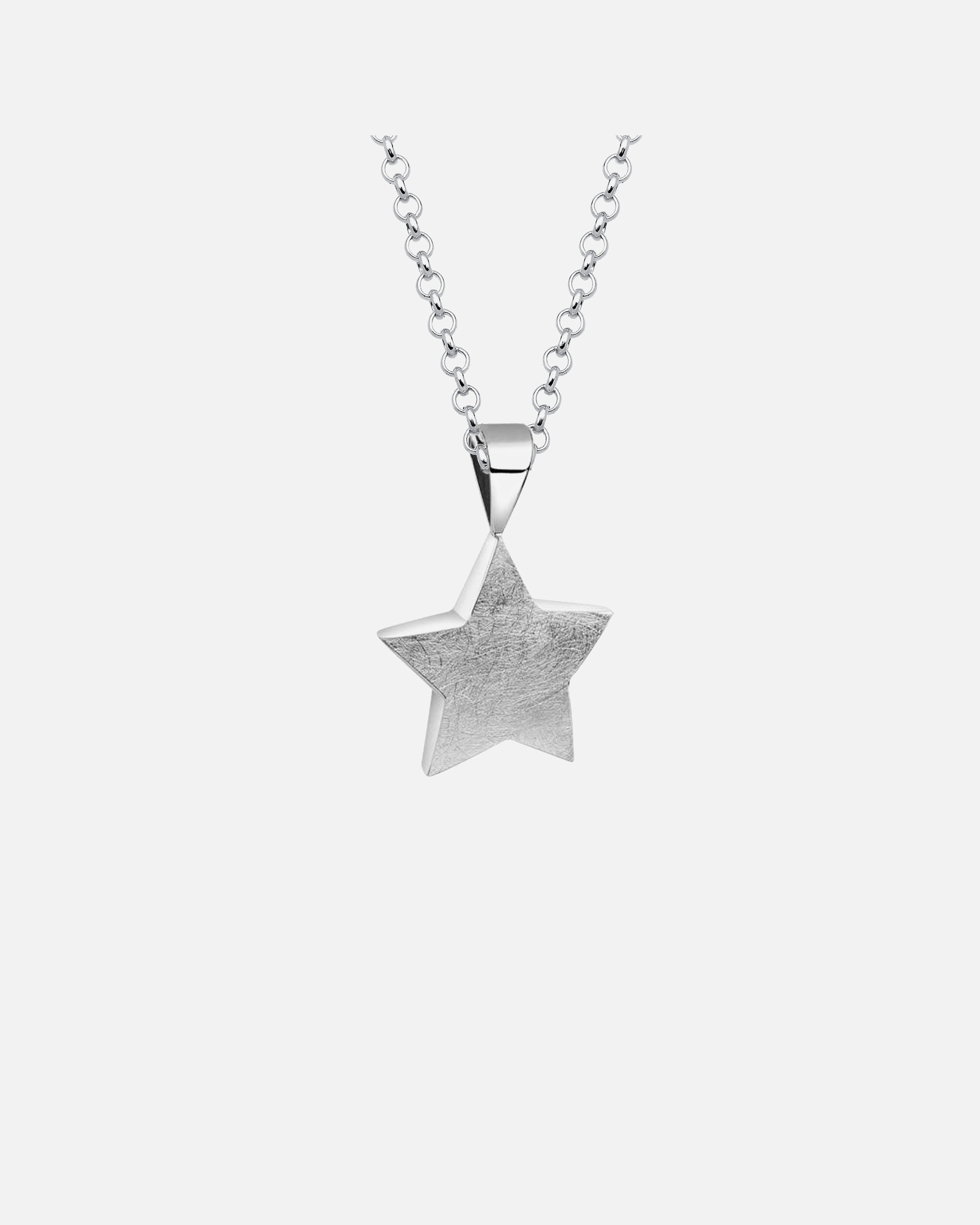 Nenalina Femmes pendentif étoile brossé en argent sterling 925