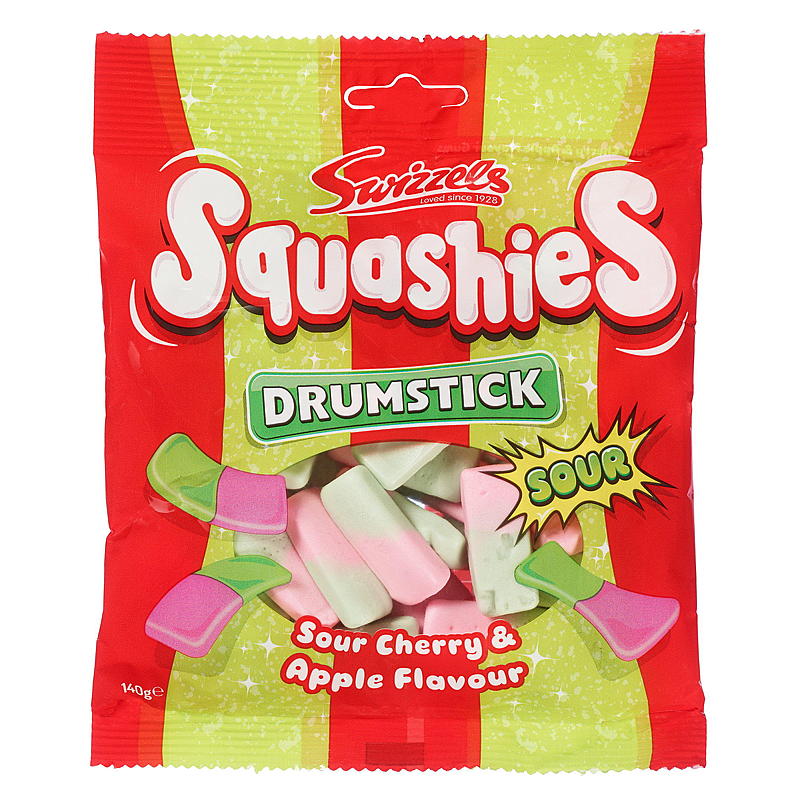 Swizzels Squash 140 g surkirsebær og æble