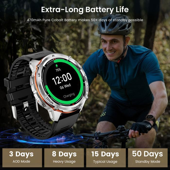 Montre Connectée homme SmartWatch Sport GPS 5ATM KOSPET T3 ULTRA 2 1.43