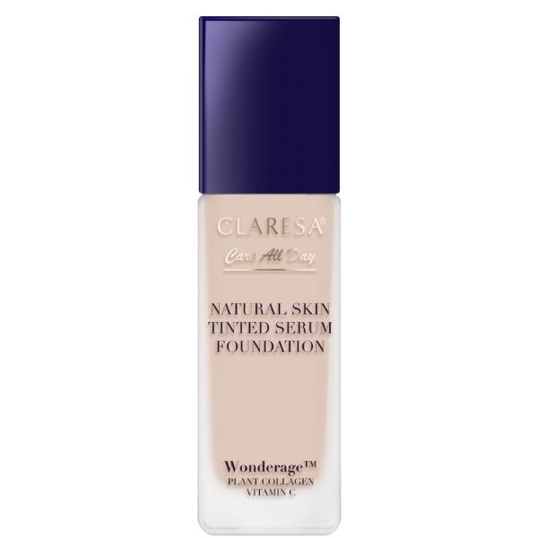 Claresa NATURLIG HUDFARVET SERUM FOUNDATION PLEJE HELE DAGEN