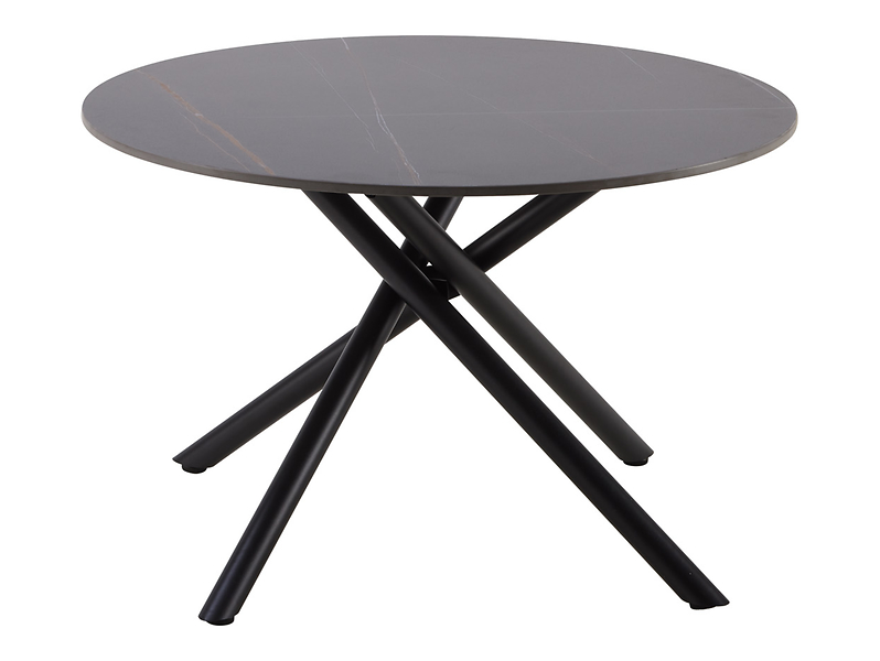 Stolik okrągły ceramiczny Marabella 70 cm czarny
