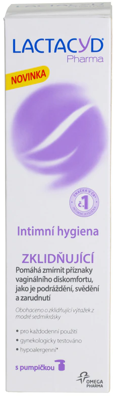 Emulsão calmante Lactacyd Pharma para higiene íntima