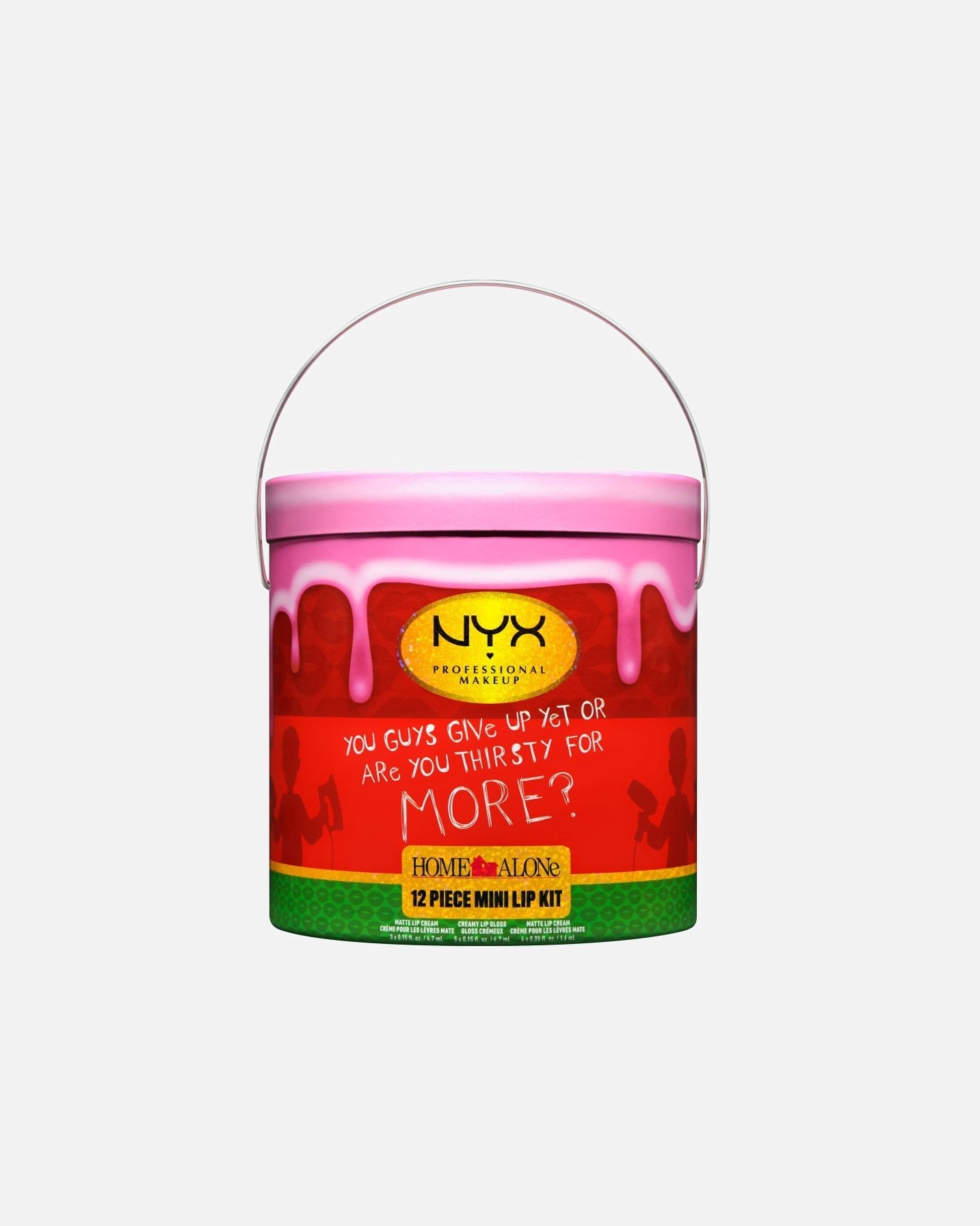 NYX Professional Makeup set za šminkanje, praznična kolekcija Home Alone, mini set za usne - 1 komad