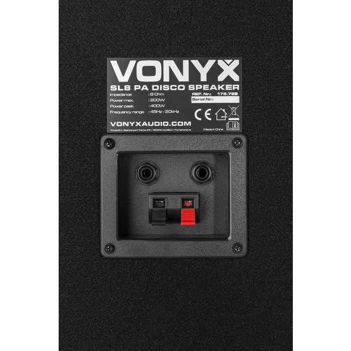 Vonyx SL8 Pack - 2 Passive 8″ Speakers (800 W Max)