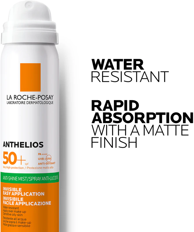 Spray facial refrescante antibrilho La Roche-Posay Anthelios FPS 50+