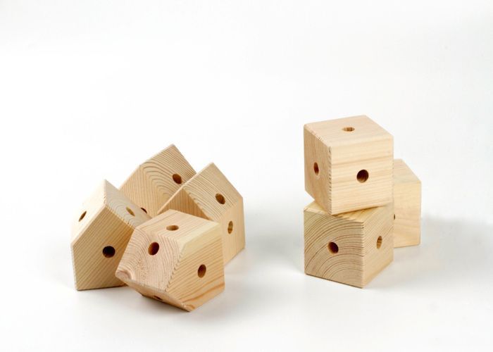Conjunto de construção educativo - Trigonos - Família Trigonos Color Frukto - 79 peças - Idade: 4+ - Madeira