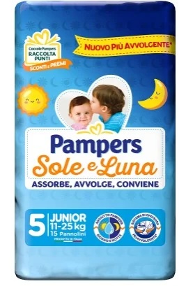 PAMPERS Pampers Sole&Luna Junior 15 stuks maat 5 (11-25 kg)