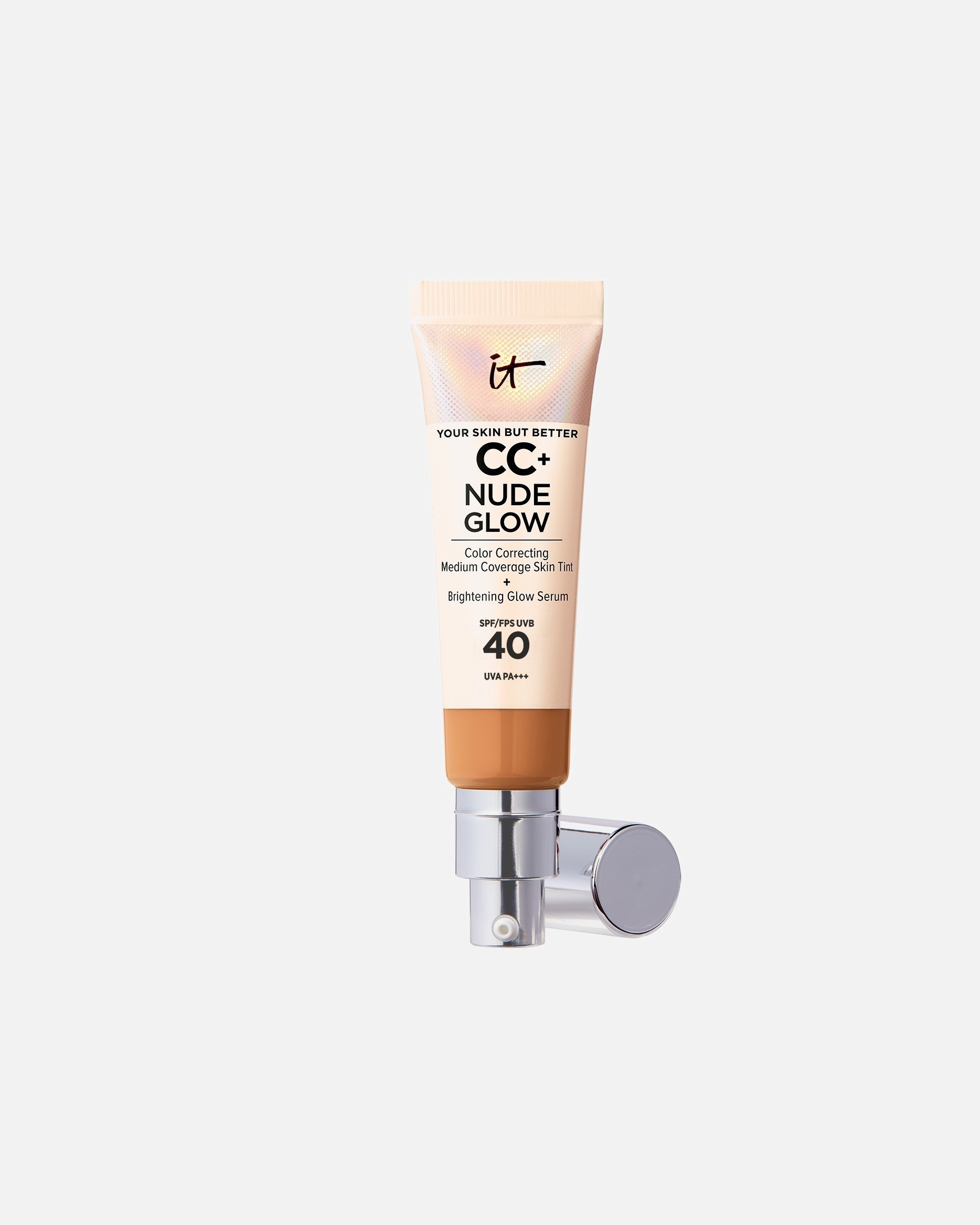 IT Cosmetics CC krēms Your Skin But Better CC+ Nude Glow vidēja pārklājuma, tonēta āda + mirdzošs serums SPF 40 - 32 ml