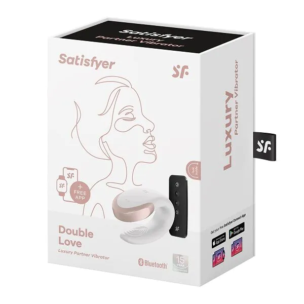 Satisfyer Masażer Double Love Connect App White