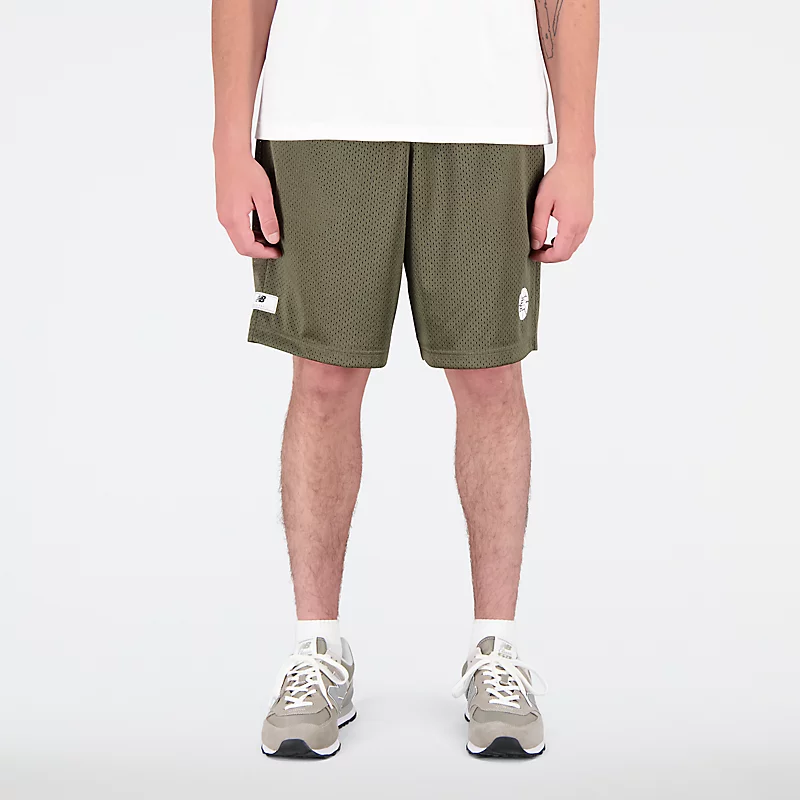 Ανδρικό σορτς NB Hoops Essentials Fundamental - DARK MOSS