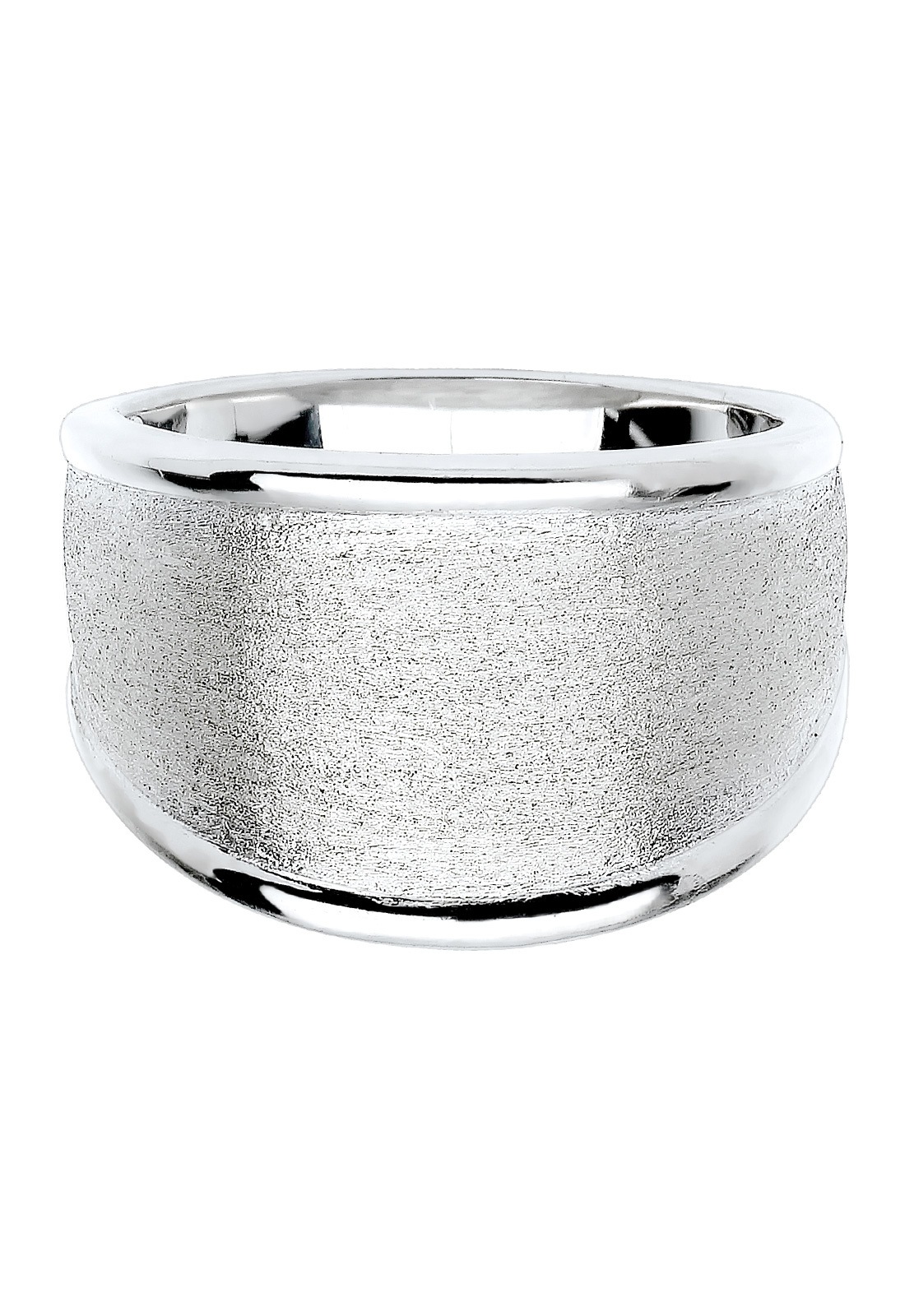 Elli Femmes Basique Mat Déclaration Tendance en Argent Sterling 925