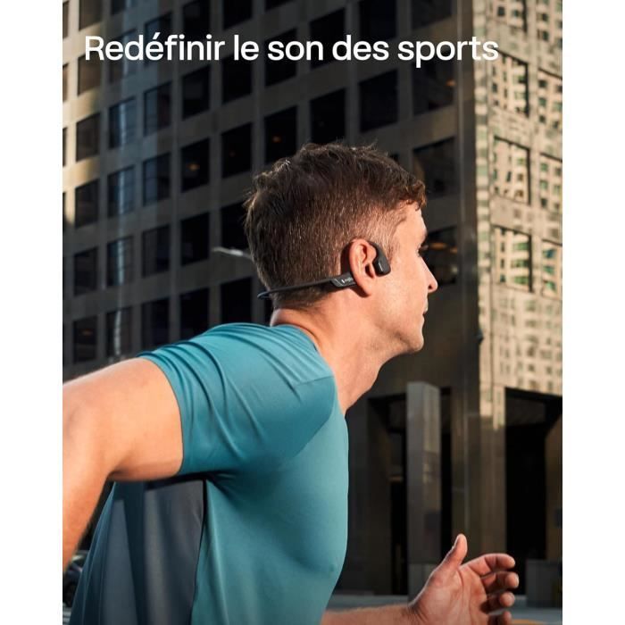 Cuffie a conduzione ossea - SHOKZ - OpenRun Pro 2 - Bluetooth 5.3 - Impermeabilità IP55 - Autonomia della batteria di 12 ore