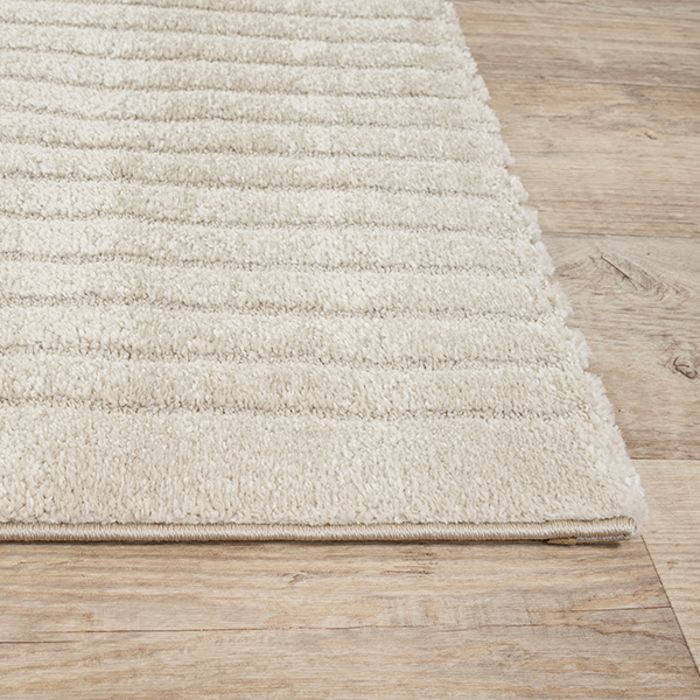 Tapete moderno para sala de estar - THE CARPET - Elisa - Geométrico - Bege - 120 x 160 cm