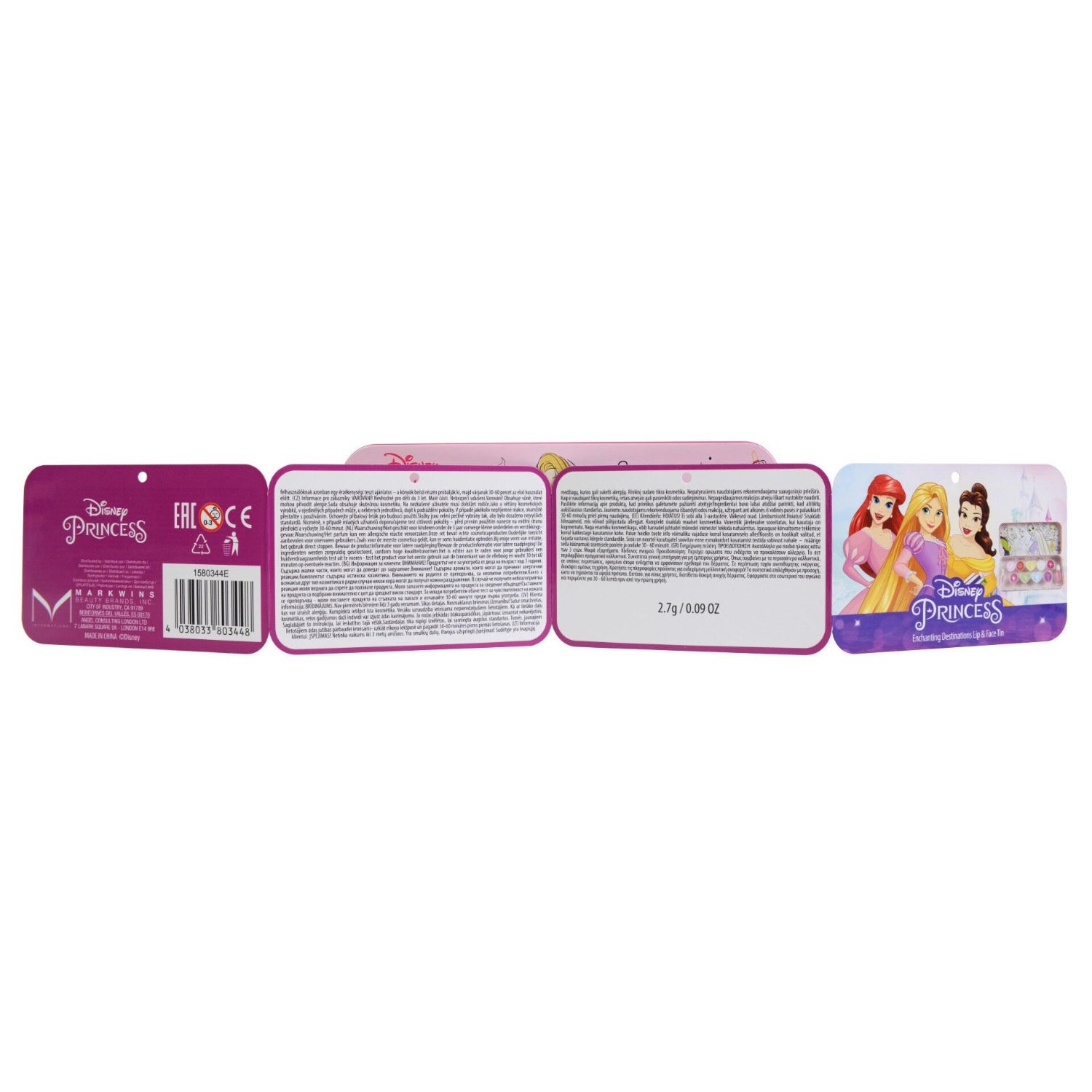 Disney Princess Enchanting Destinations Lip & Face Tin
