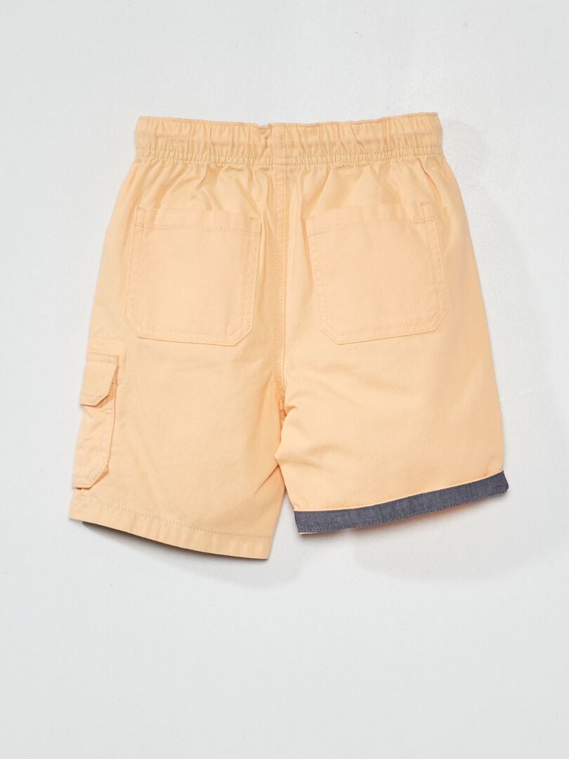 Pantalones cortos vaqueros rectos - NARANJA