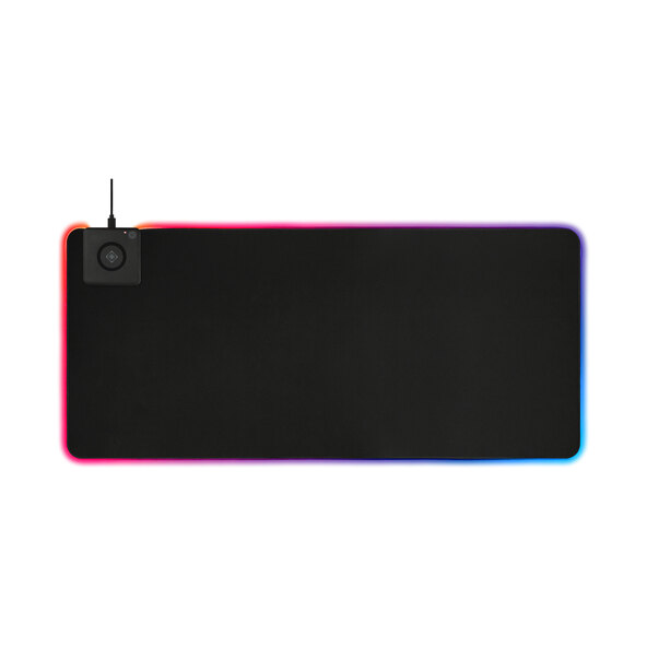 Extra-large gaming mousepad with Qi charging function